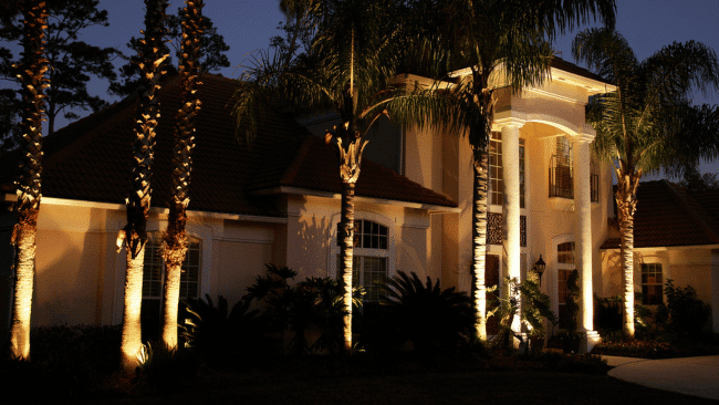 Landscape lighting services in Tampa Bay